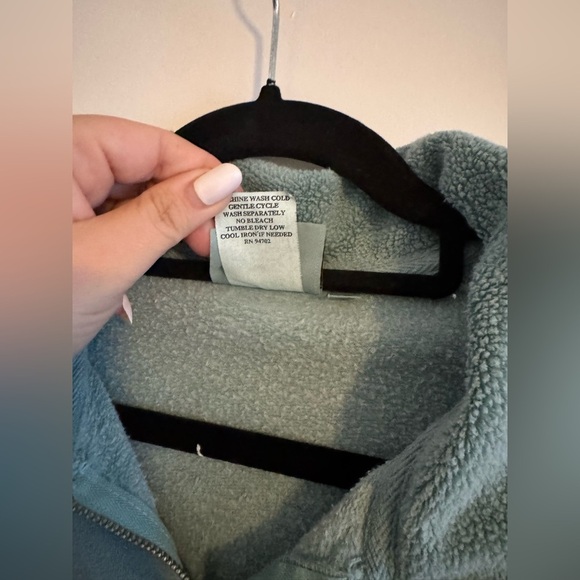 VTG Hot Cotton Marc Ware Women Lounge Set Sweatshirt Sweats Zip Blue 1X EUC - Picture 11 of 11